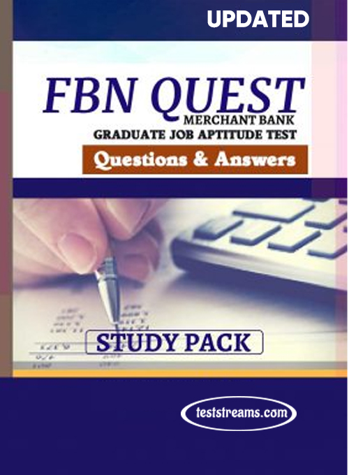 FBNQuest Merchant Bank Aptitude Test Past Questions And Answers 2023 Updated