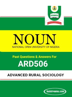 ARD506 – Advanced Rural Sociology (october-2019)