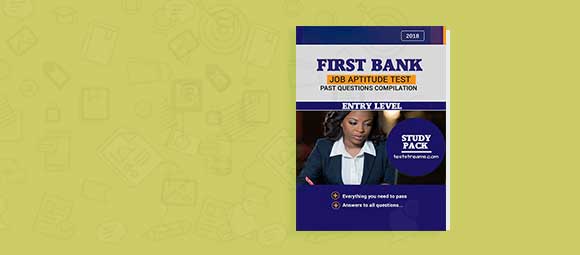 First Bank Job Aptitude Test Past Questions