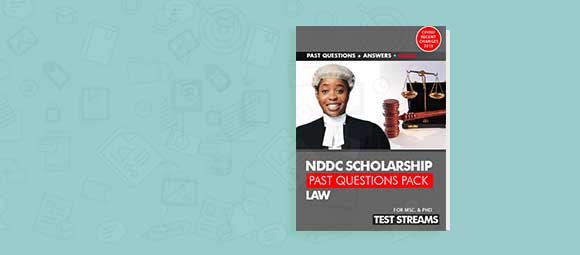 Free NDDC Scholarship Aptitude Test Past Questions And Answers for LAW