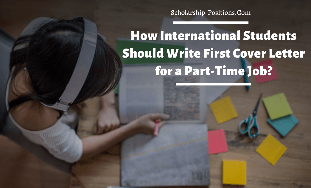 How International Students Should Write First Cover Letter for a Part-Time Job?