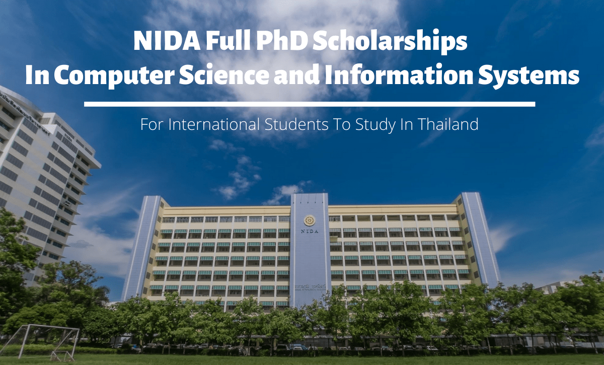 NIDA Full PhD international awards in Computer Science and Information Systems in Thailand