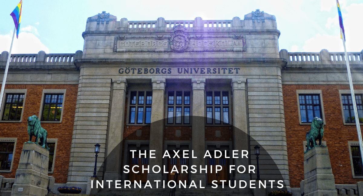 The Axel Adler funding for International Students at University of Gothenburg in Sweden
