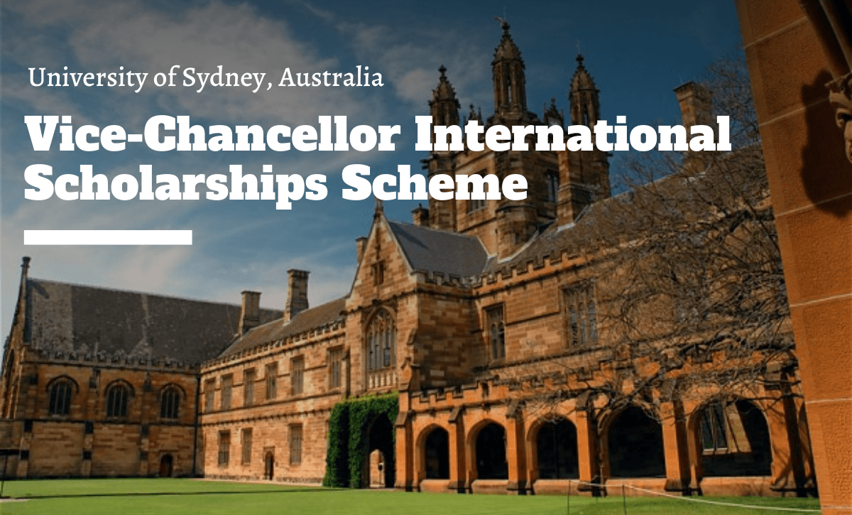 Vice-Chancellor international awards Scheme at University of Sydney, Australia