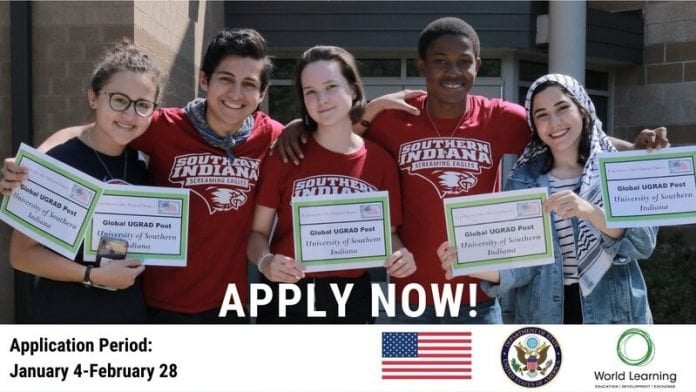 U.S. Department of State Global Undergraduate Exchange Program 2021/2022 (Global UGRAD) for Study in the United States (Fully Funded)