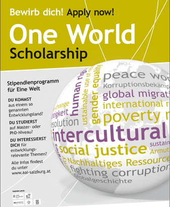 AAI One World Scholarship Programme 2021/2022 for Students from Developing Countries.