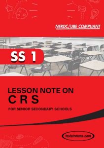 Free C.R.S Lesson Note SS 1