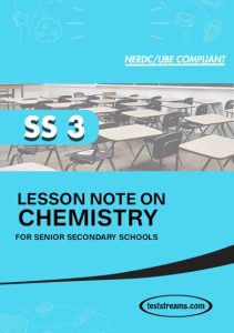 FREE LESSON NOTE ON SS3 CHEMISTRY MS-WORD