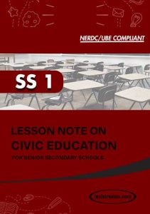 Free CIVIC EDUCATION  Lesson Note SS 1