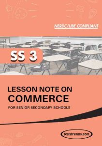 FREE LESSON NOTE ON SS3 COMMERCE MS-WORD
