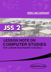 Free COMPUTER Lesson Note JSS 2
