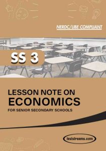 Free LESSON NOTE ON SS3 ECONOMICS MS-WORD