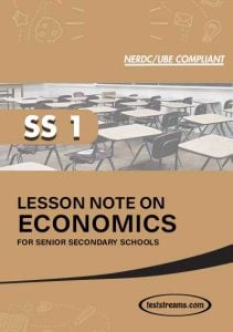 Free ECONOMICS Lesson Note SS 1