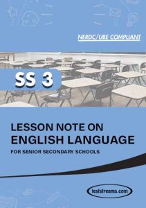 FREE LESSON NOTE ON SS3 ENGLISH MS-WORD