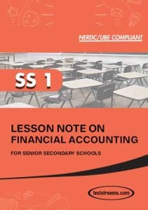 Free FINANCIAL ACCOUNTING Lesson Note SS 1