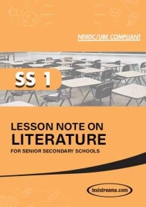Free Literature In English Lesson Note SS 1