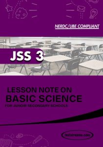 Free BASIC SCIENCE Lesson Note JSS 3