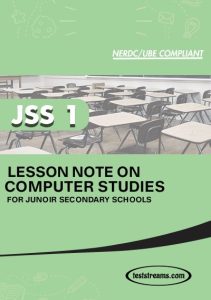 Free COMPUTER Lesson Note JSS 1