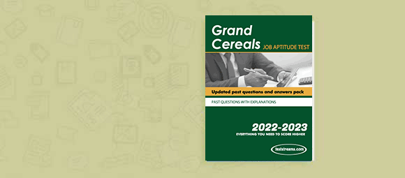 Free Grand Cereals Limited Aptitude Test Past Questions 2022