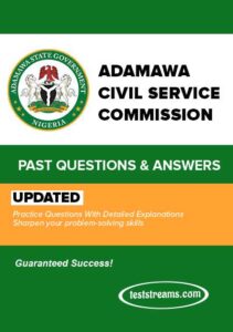 Free Adamawa civil service Past Questions and Answers 