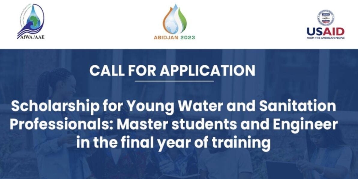 AfWA Research Scholarships 2023 for African Young Water and Sanitation Professionals