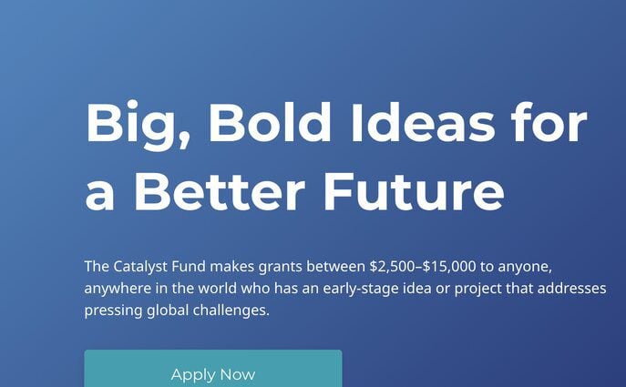 Roddenberry Catalyst Fund 2023 for early-stage projects and Startups ($2,500–$15,000 grant)