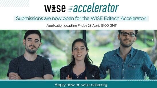 WISE Edtech Accelerator Programme 2023/2024 for Education Technology Projects.