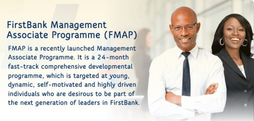 FirstBank Management Associate Programme 2023 for young Nigerian graduates.