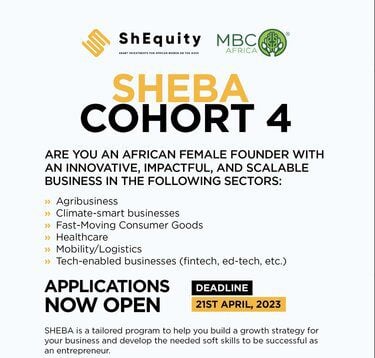 ShEquity Accelerator Program 2023 for African female entrepreneurs