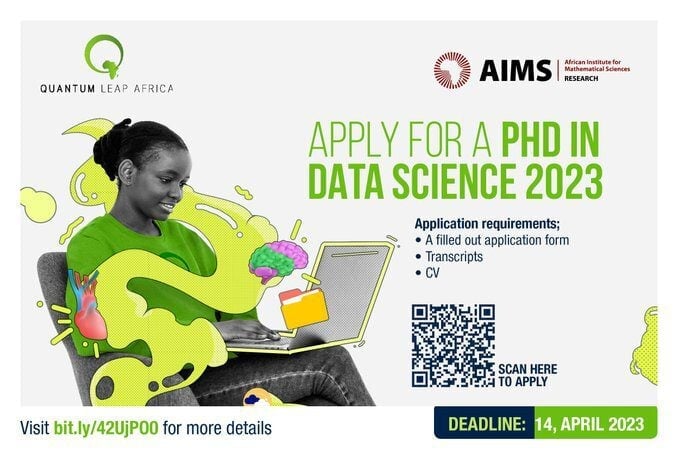 AIMS Quantum Leap Africa (QLA) Doctoral Training Program in Data Science (DTP-DS) 2023