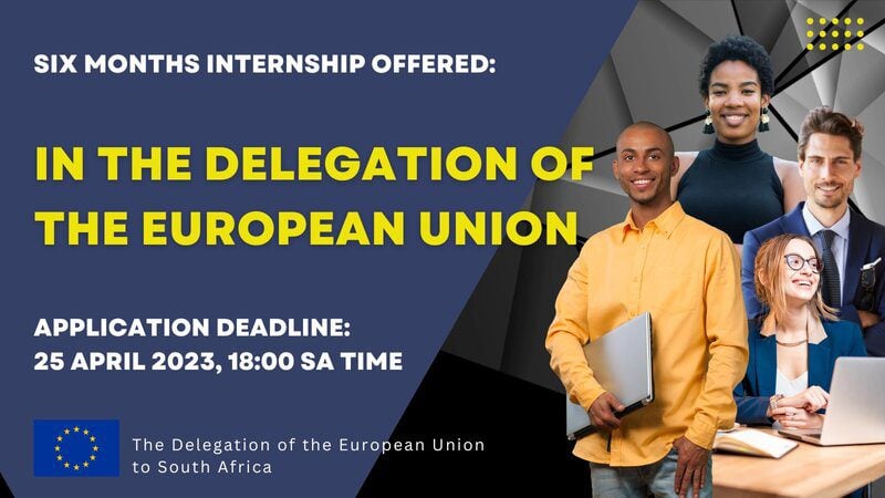 EU Delegation To The Republic Of South Africa Funded Traineeship 2023 for young graduates.