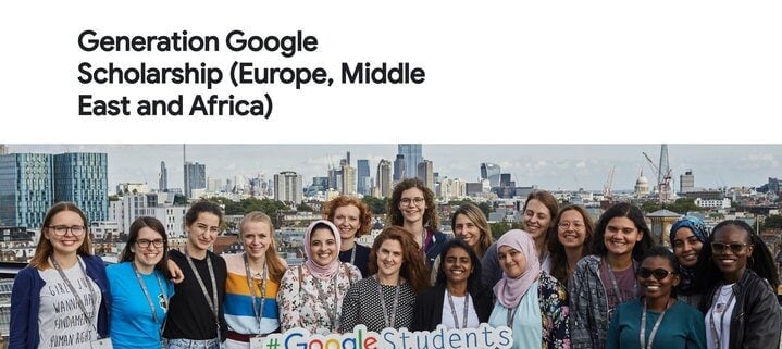 Generation Google EMEA Scholarships 2023/2024 for women in computer science & gaming (7,000 EURO award)