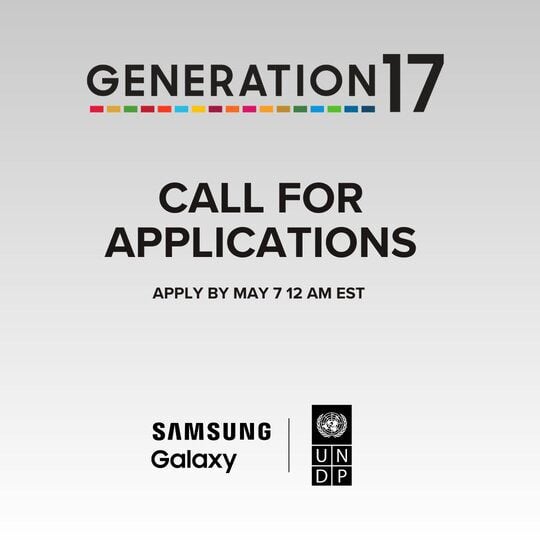 UNDP/Samsung Generation17 Programme for young changemakers