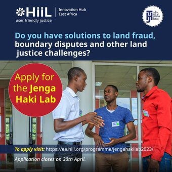 HiiL Innovation Hub – East Africa Jenga Haki Lab Programme 2023