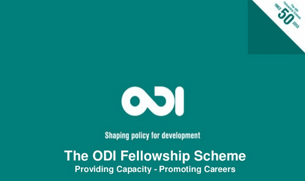 Overseas Development Institute (ODI) Fellowship Scheme 2023/2024 for young professionals (Monthly Stipend plus accommodation allowance )
