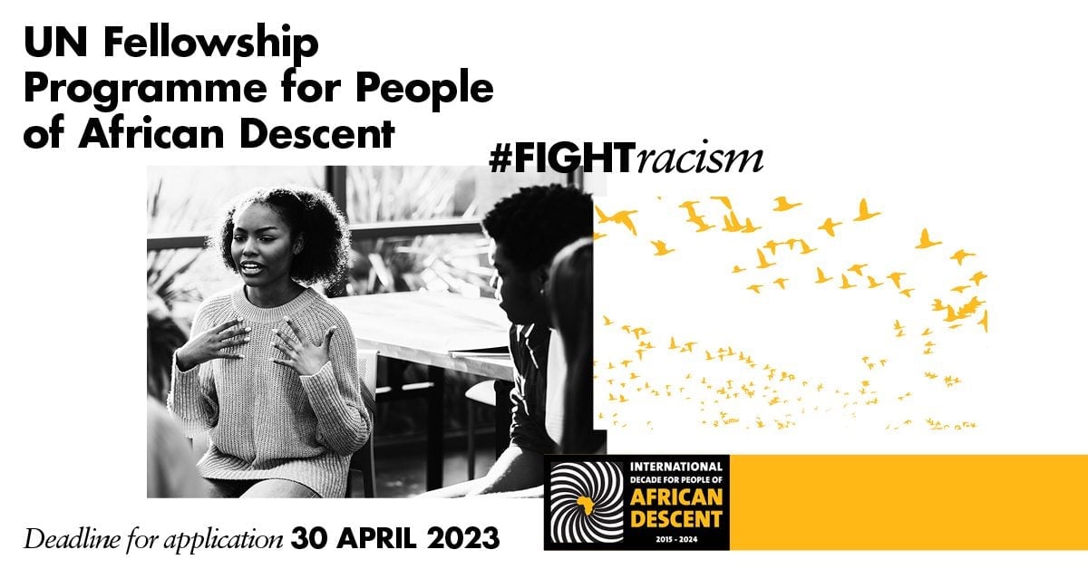 UN Human Rights Commission Fellowship Programme 2023 for People of African Descent (Fully Funded to Geneva, Switzerland)