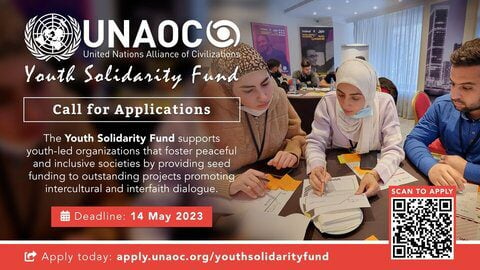 United Nations Alliance of Civilizations (UNAOC) Youth Solidarity Fund 2023/2024 for Innovative Youth Projects (USD 25,000 Grant)