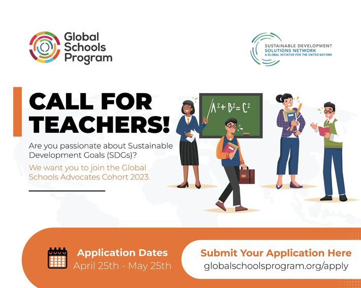 Global Schools Advocates Program 2023/2024 for teachers worldwide.