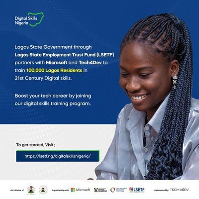 LSETF Digital Skills Training Program 2023 for young Nigerians