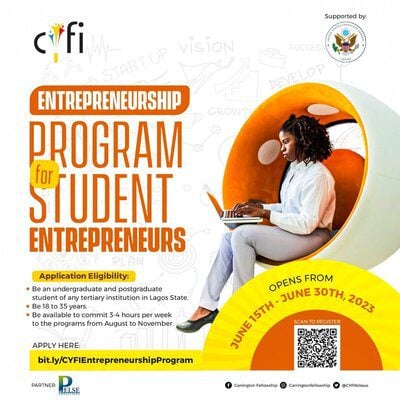 Carrington Fellowship Entreprenuership Program 2023 for student Entrepreneurs.