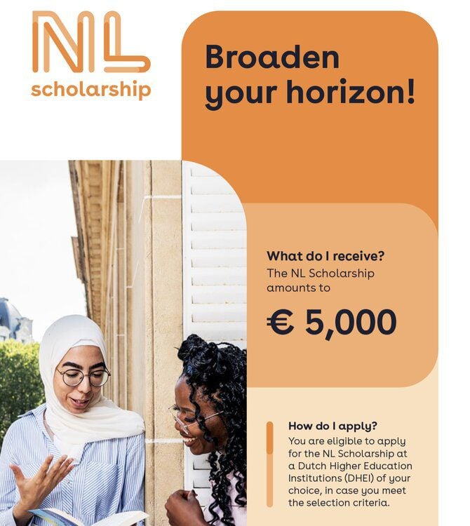 The Netherland (NL) Scholarships 2024/2025 for Bachelor’s or Masters Study in the Netherlands (5,000 Euros)