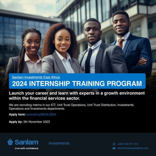 Sanlam Investments East Africa Internship Training Program 2024