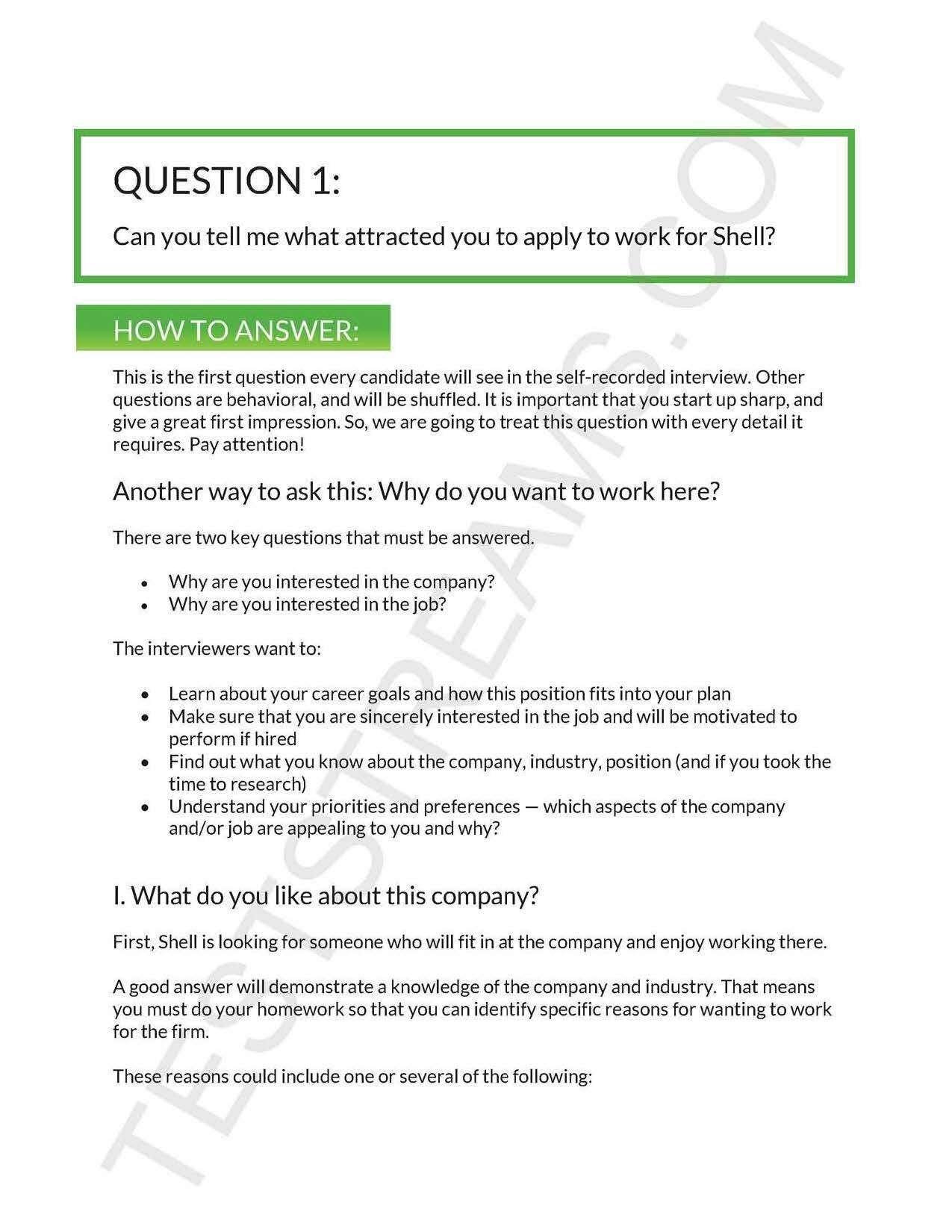 Shell Interview Past Questions And Answers- 2025