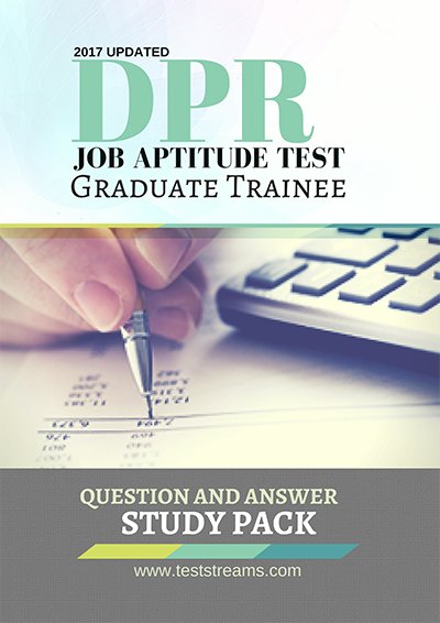 DPR Graduate Job Aptitude Test past questions study pack