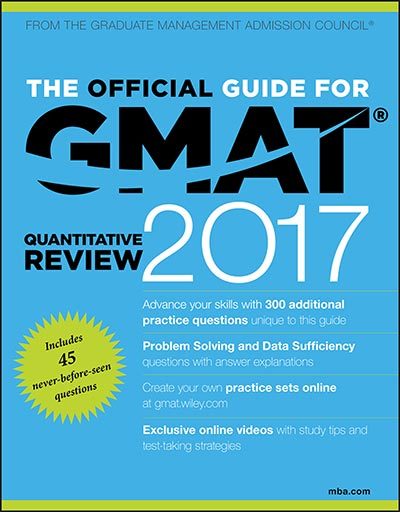 The Official Guide for GMAT® Quantitative Review 2017- PDF Download