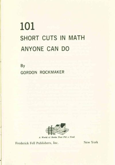 101_Math_Shortcuts