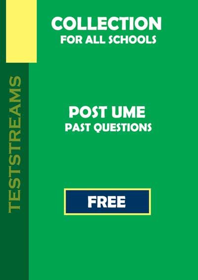 Download Free COLLECTION Post UTME past questions [Official copy]
