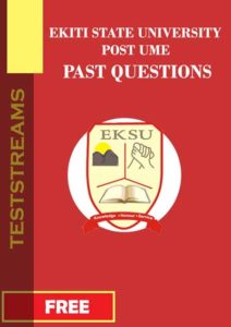 Download free copy of official EKSU post UTME past questions.