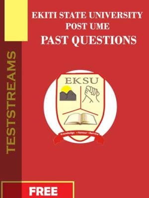 Download free copy of official EKSU post UTME past questions.