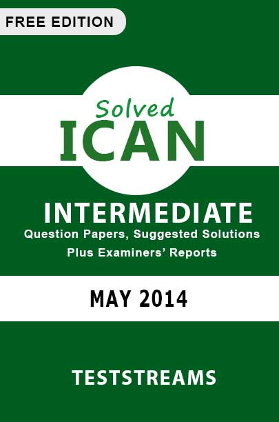 free ican intermediate past questions May 2014 diet
